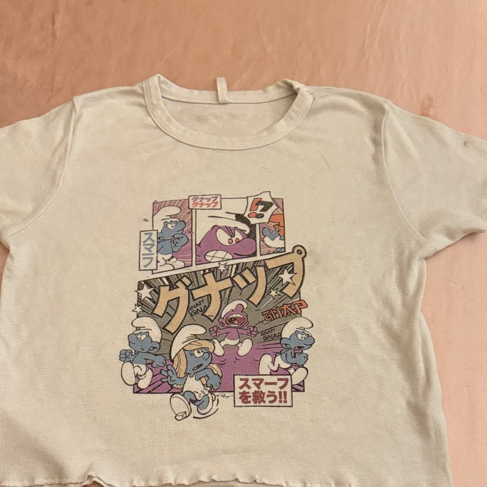 Graphic Short Sleeve Tee - Cream